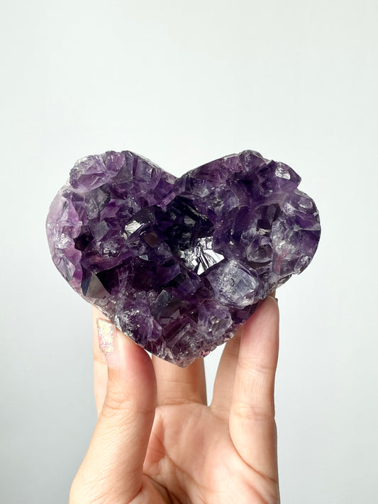 Purple Amethyst Heart