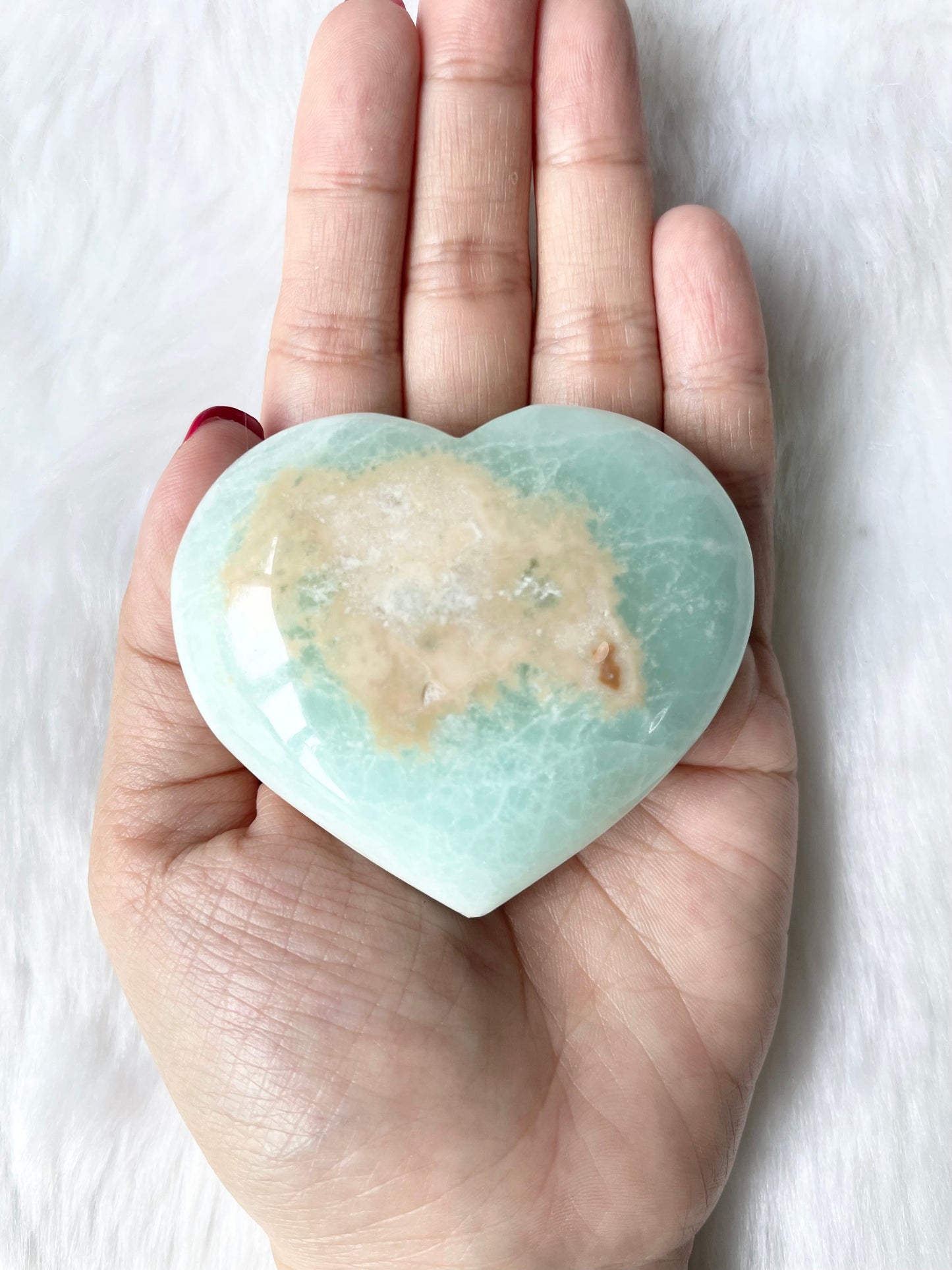 Caribbean Calcite Heart