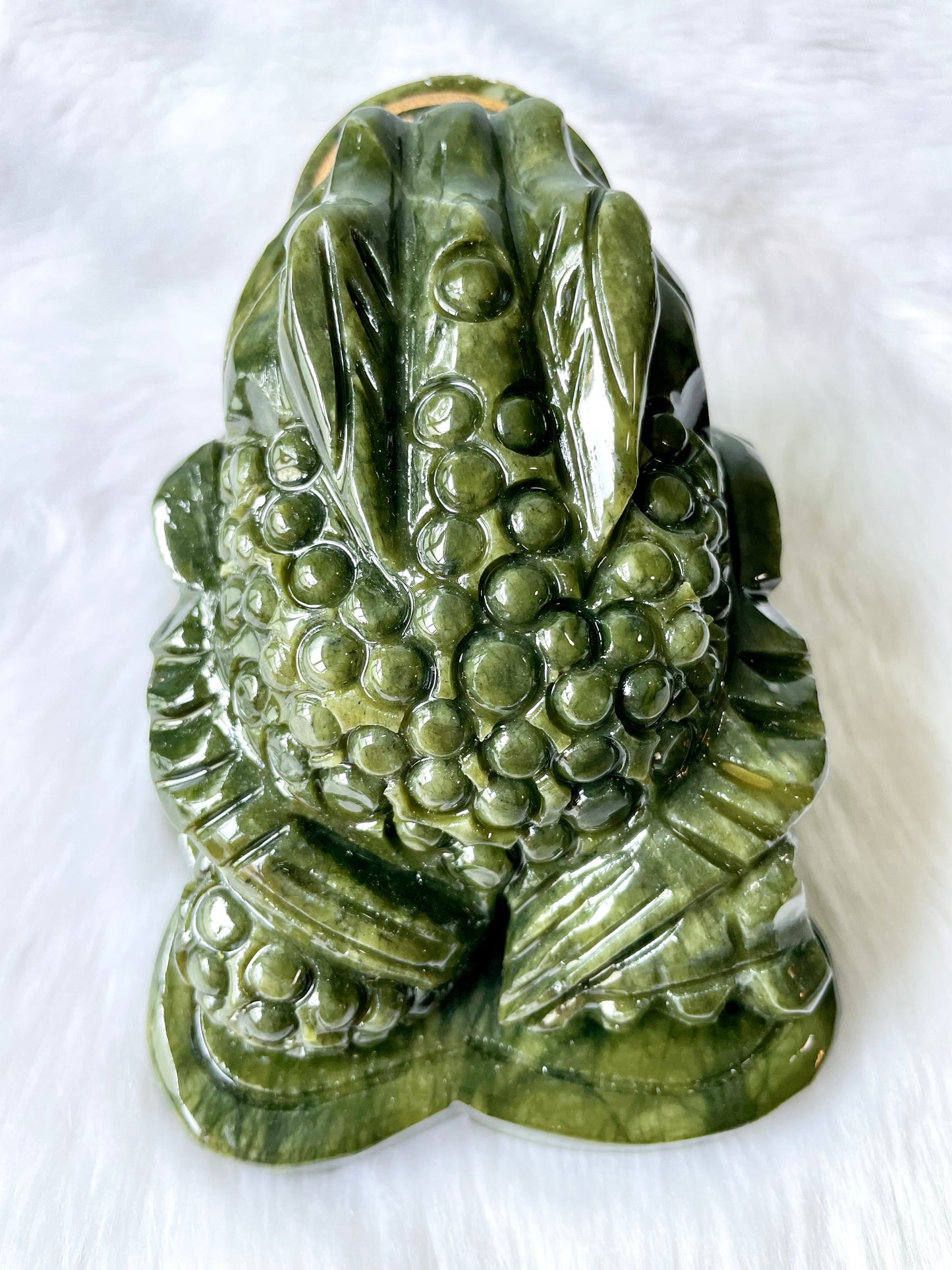 Green Jade Nephrite Toad