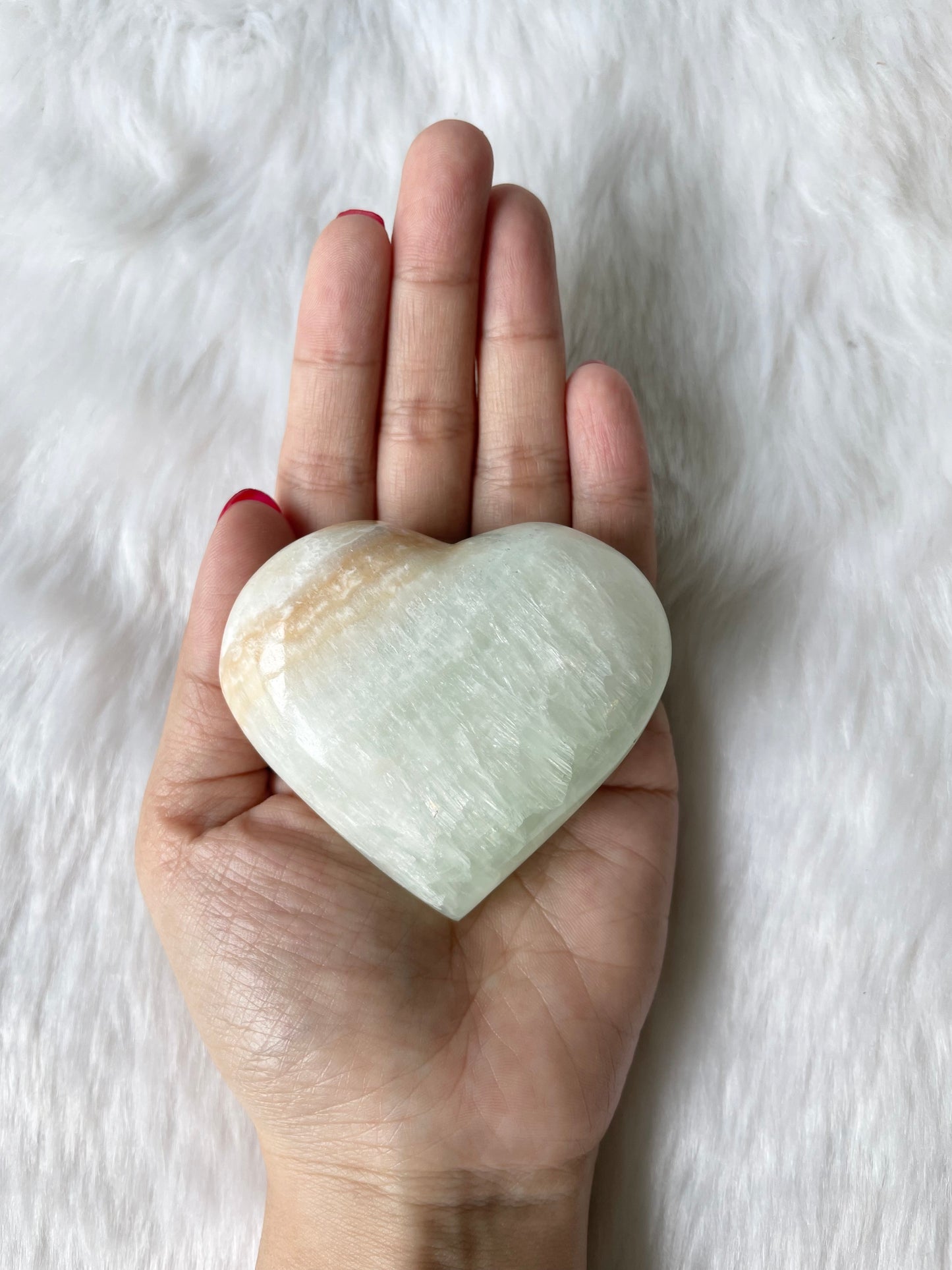 Caribbean Calcite Heart