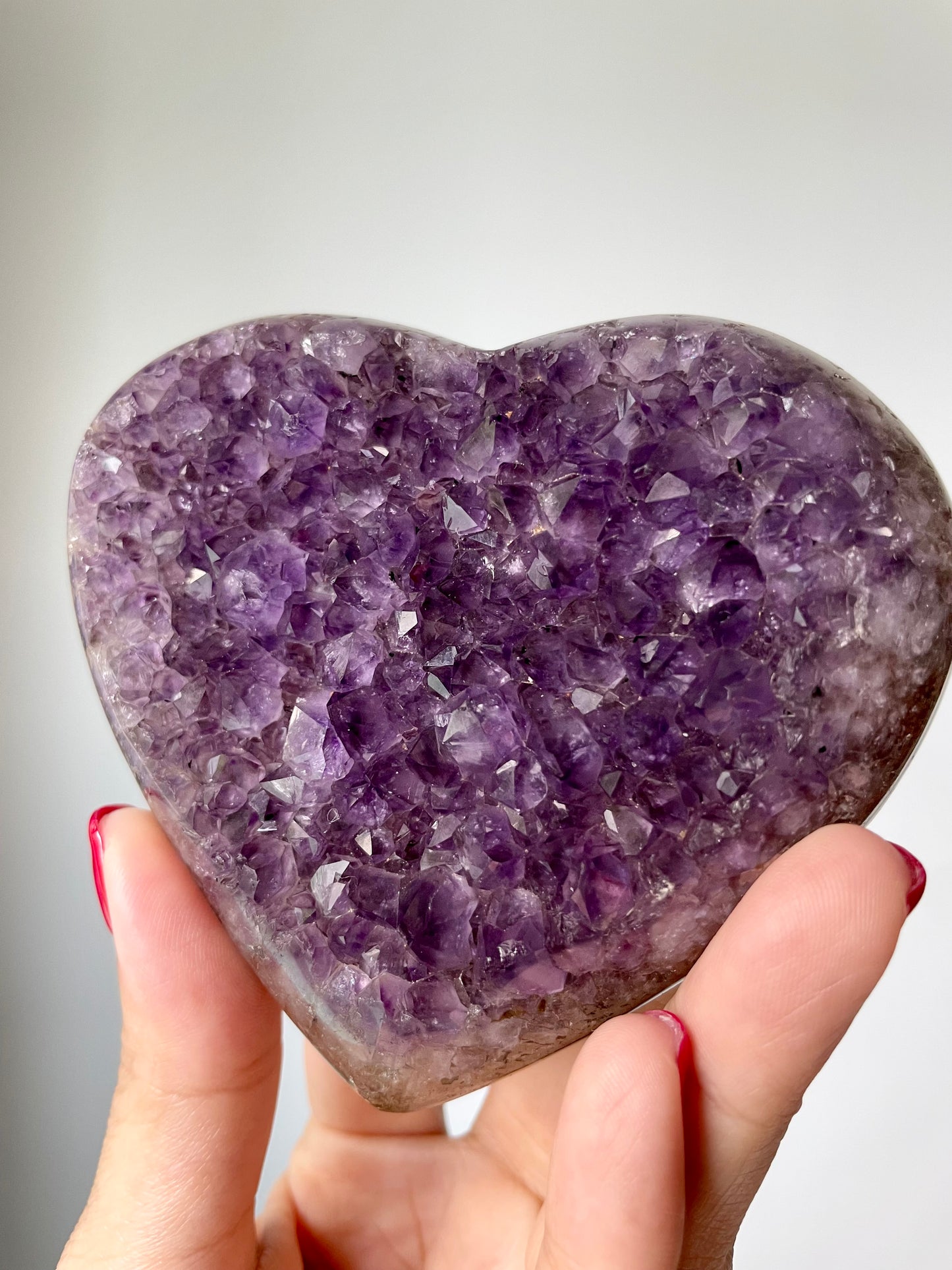 Purple Amethyst Heart