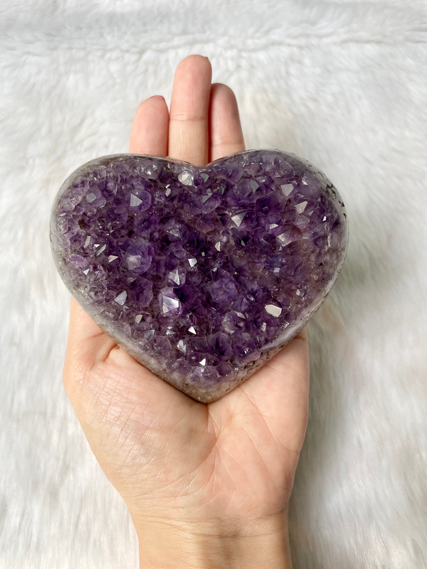 Purple Amethyst Heart