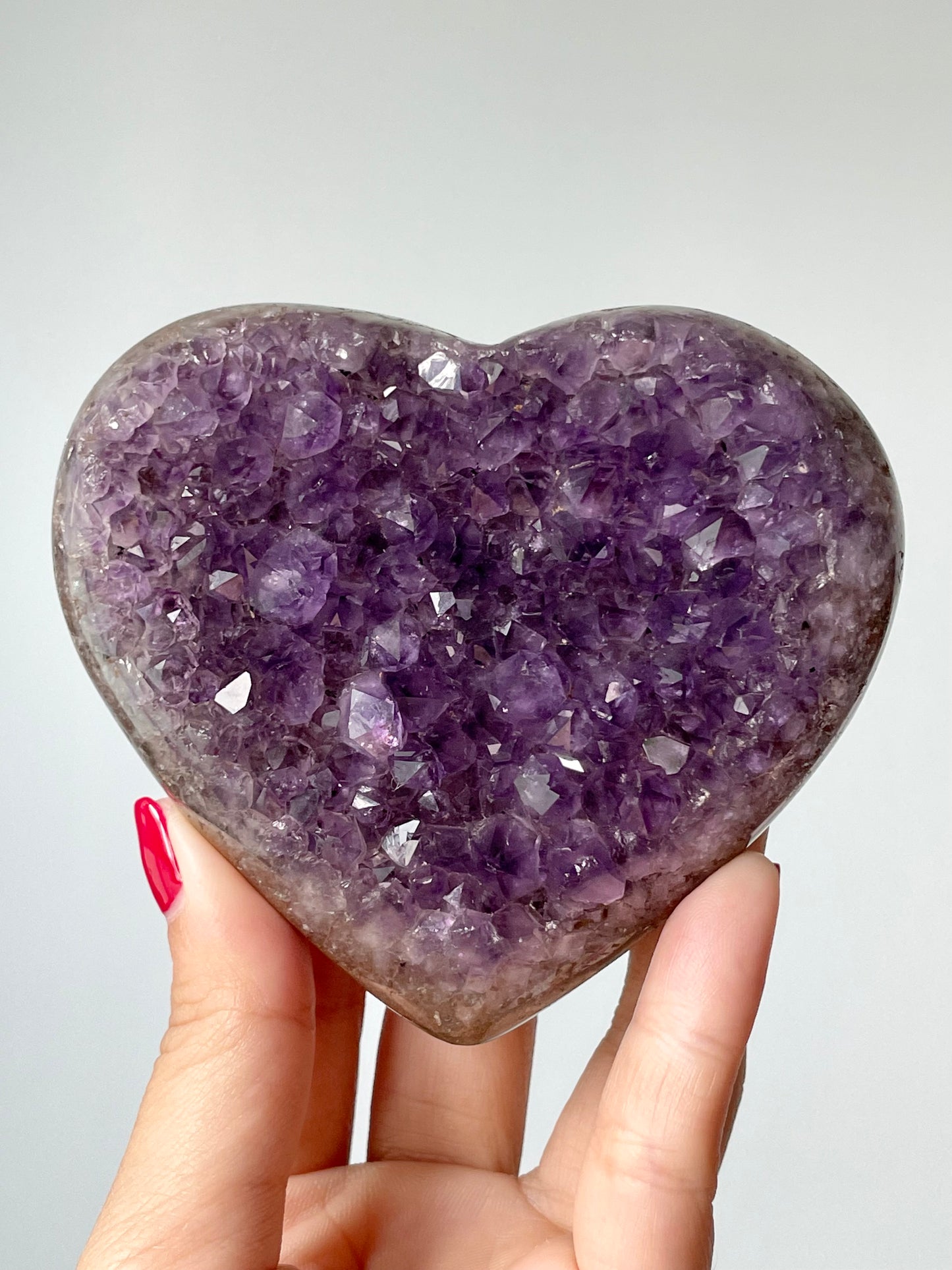 Purple Amethyst Heart