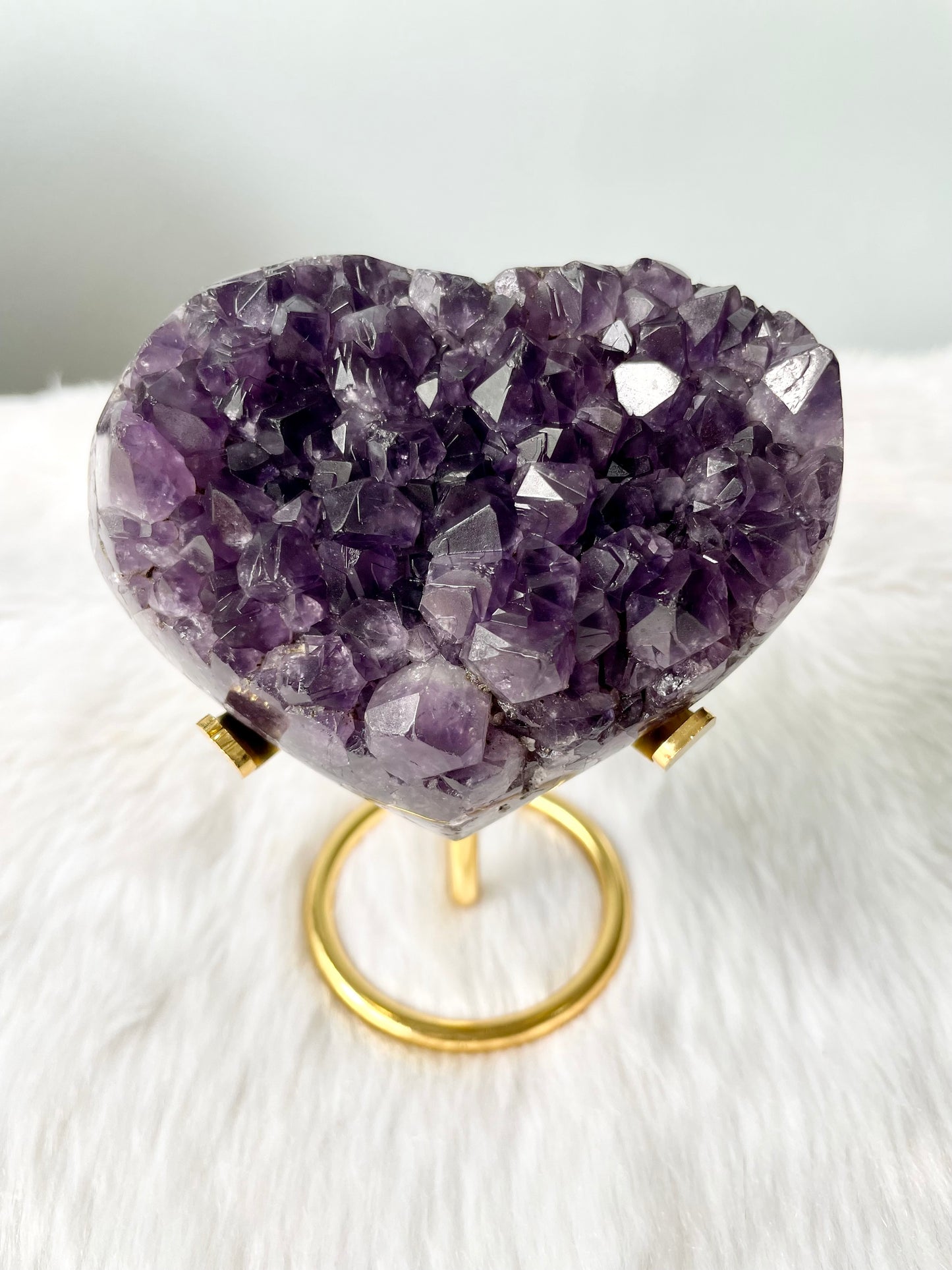 Purple Amethyst Heart