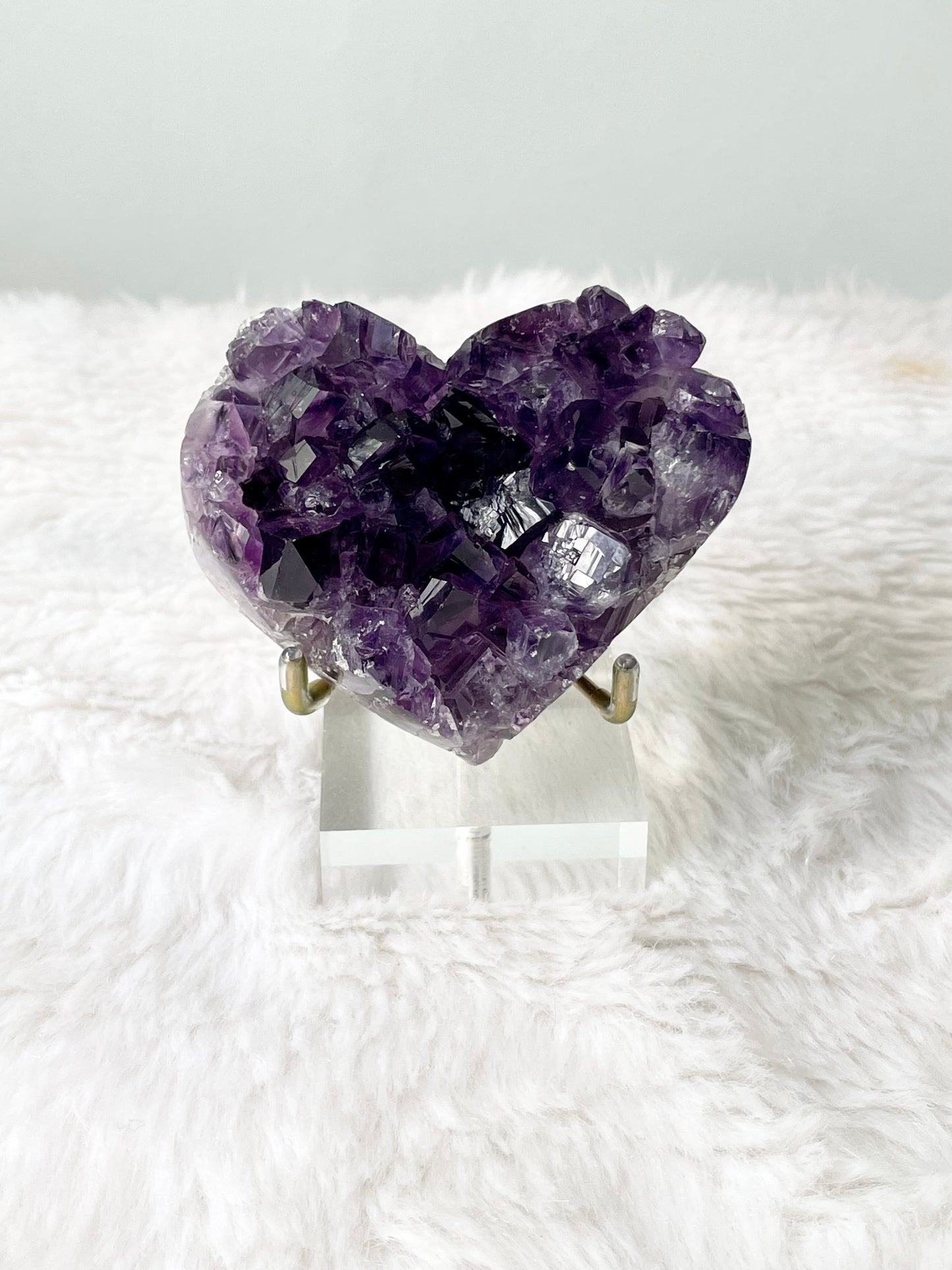 Purple Amethyst Heart