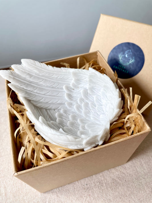 Gorgeous White Angel Wing Bowl Gift