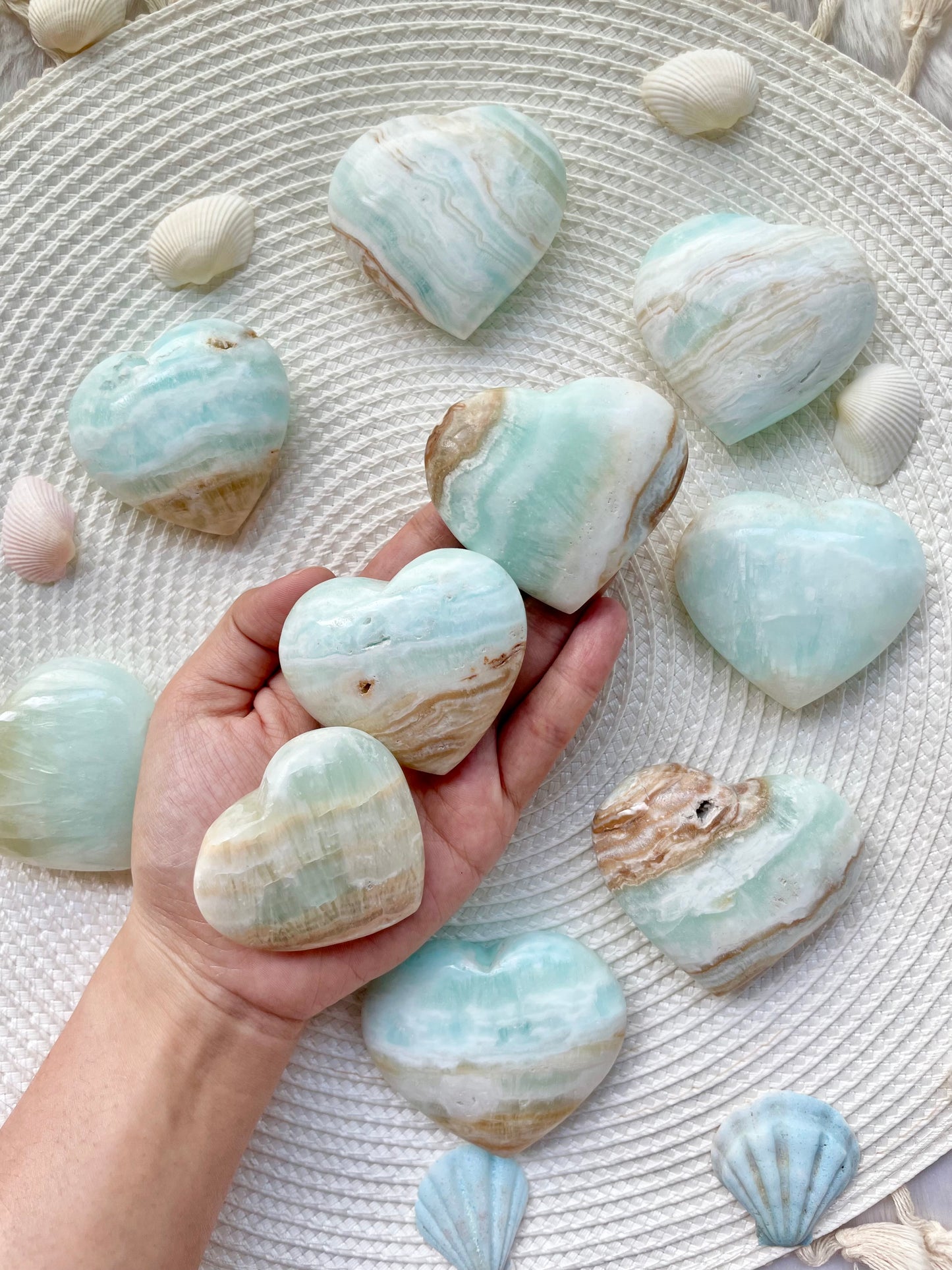 Caribbean Calcite Heart