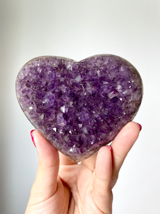 Purple Amethyst Heart